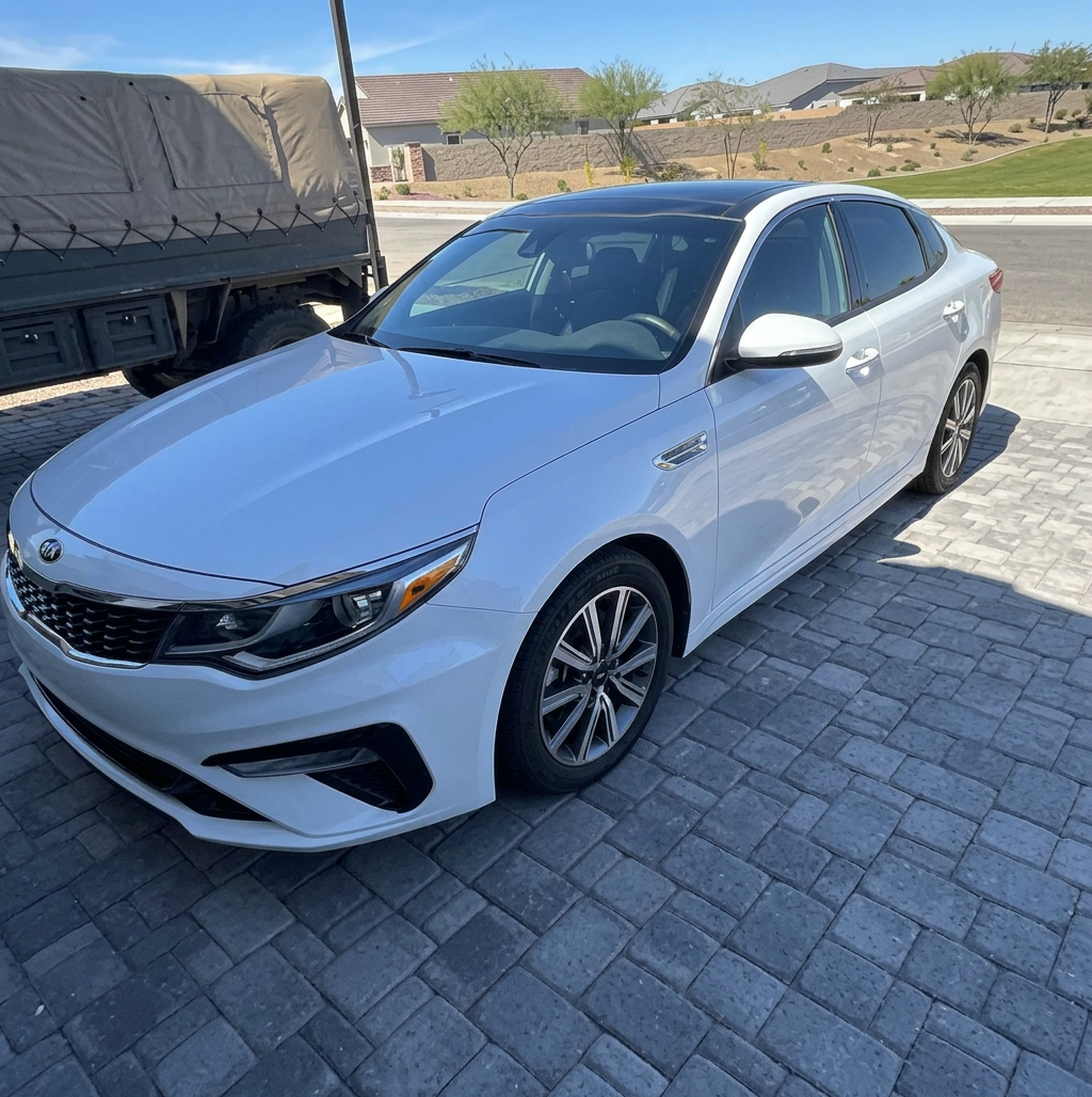Kia Optima after a complete exterior detail
